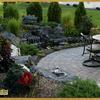 Landscape installation, Blaine, MN – Paver patio, trap rock water feature, and natural stone wall